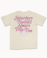 Saturdays Football Fall T-Shirt - Pink
