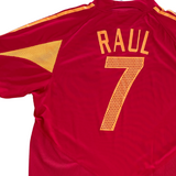 Spain National Team #7 Raul Euro 2004 Adidas Jersey