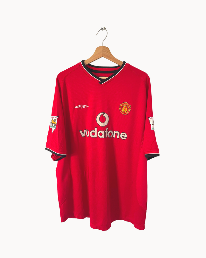 2000 2001 Manchester United Blanc 5 Home Kit Saturdays Football