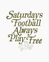 Saturdays Football Fall T-Shirt - Green