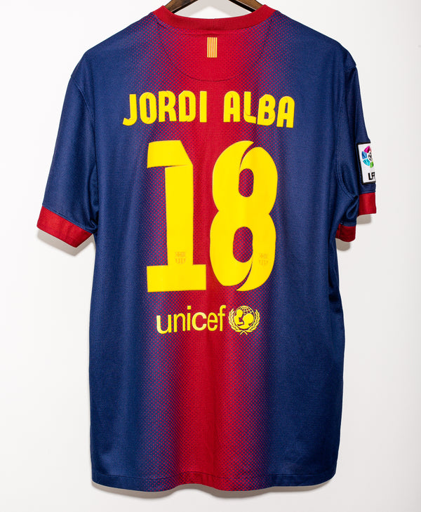 FC Barcelona 2012-13 Jordi Alba Home Kit