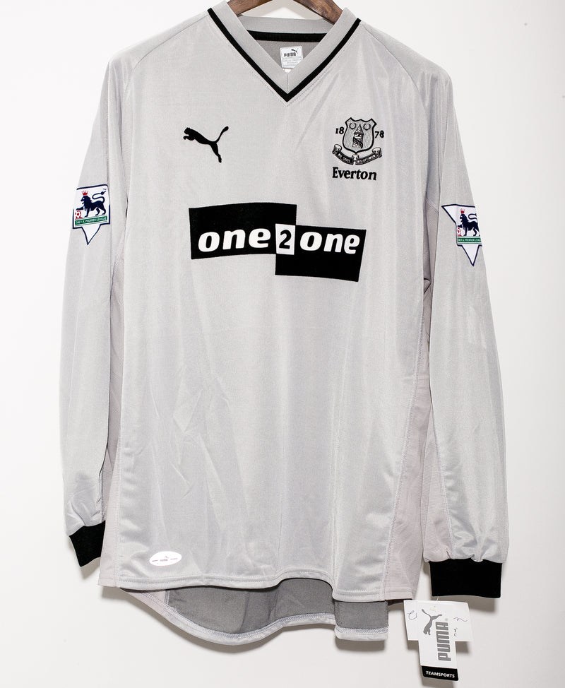 Everton 2001-02 Gascoigne Away Kit w/tags