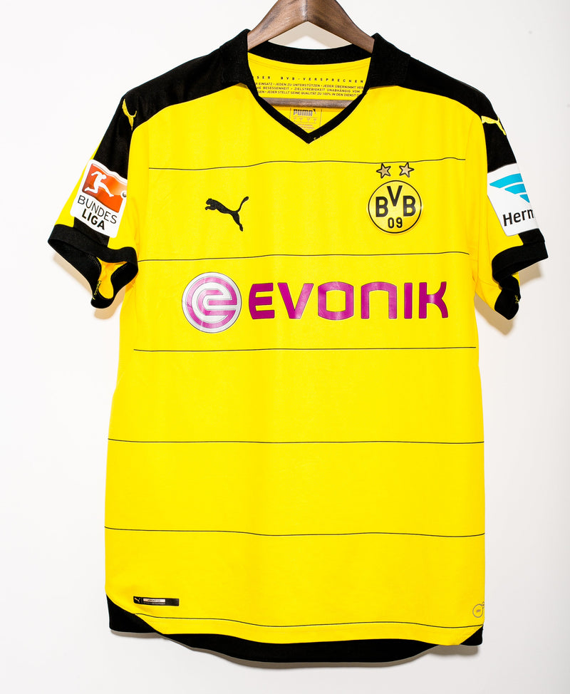 2015 Borussia Dortmund Aubameyang Home Kit ( L )