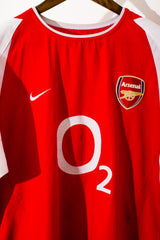 2002 - 2004 Arsenal Home Kit Bergkamp #10 ( L )