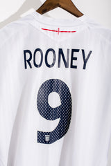 England 2007 - 2009 Home Kit #9 ROONEY ( L )