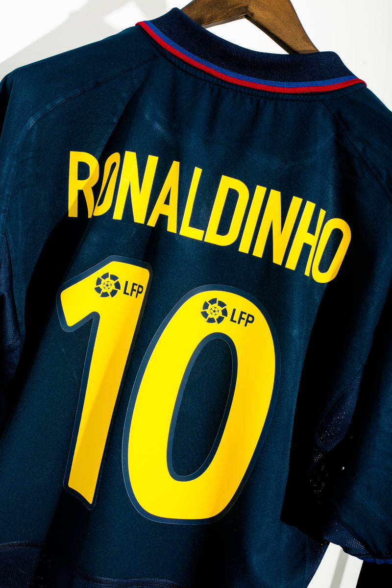 Barcelona 2002/03 Ronaldinho Away Kit ( XL )