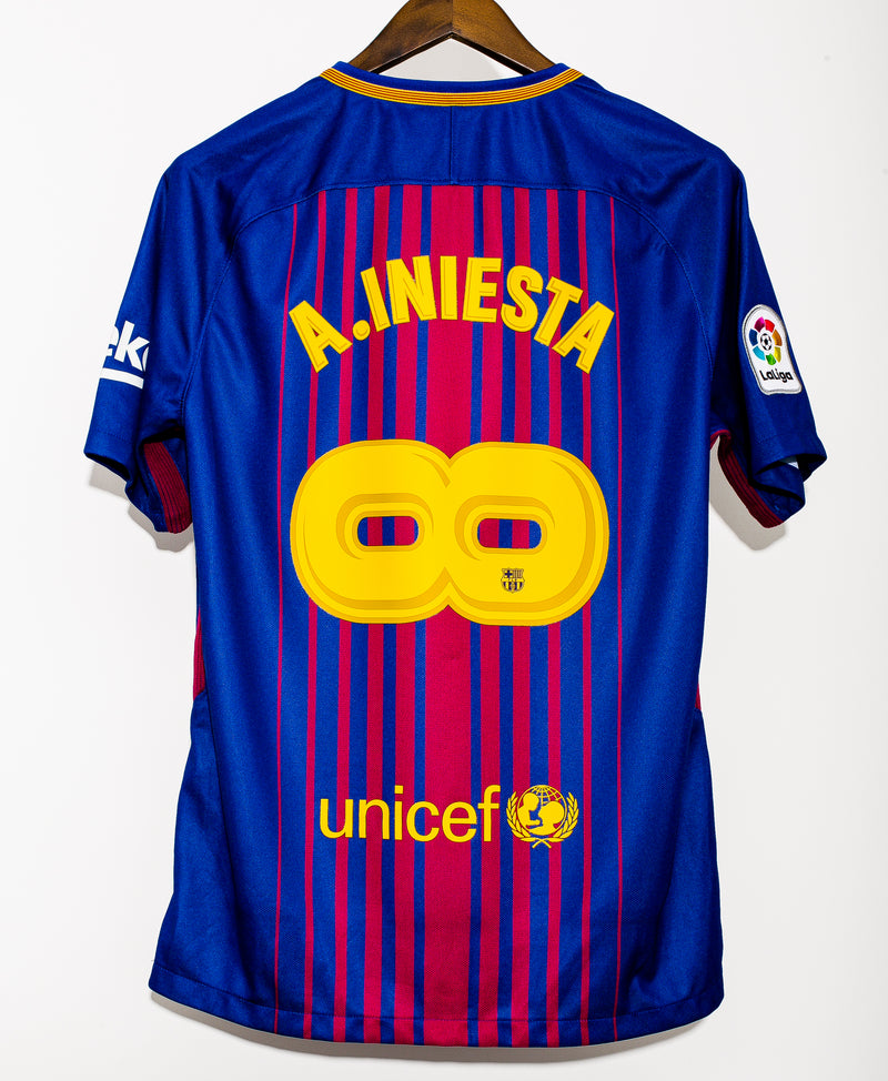2017 - 2018 FC Barcelona Iniesta Infiniti Kit