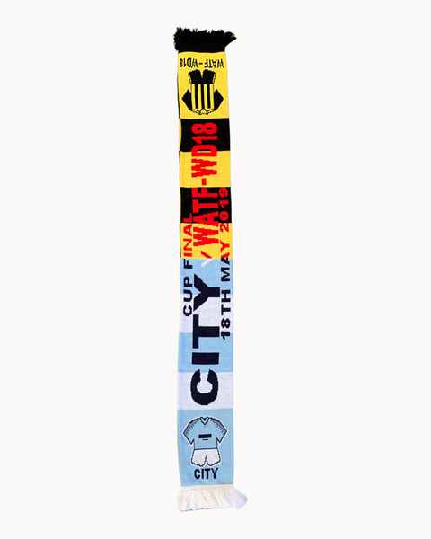 Man City / Watford Cup Final Vintage Scarf